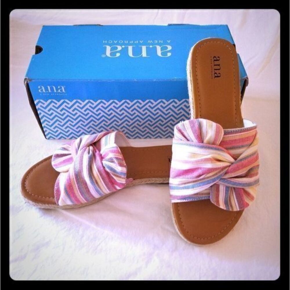 3 for $18‎ A.N.A. Geph Flat Sandals MultiColor 8.5M NIB